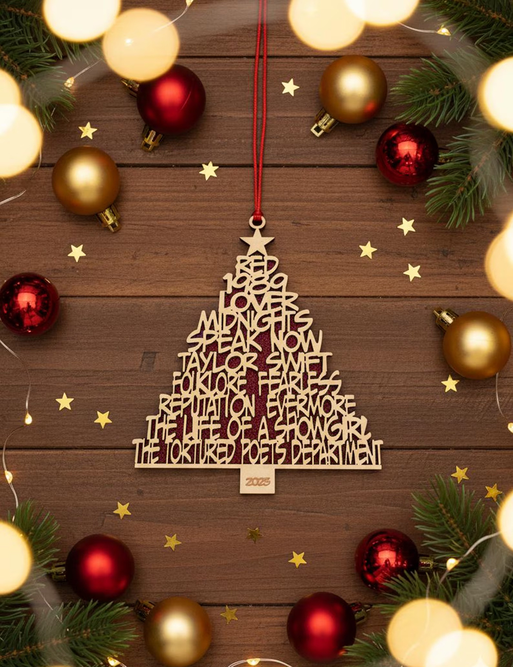 Swiftie Christmas Ornament