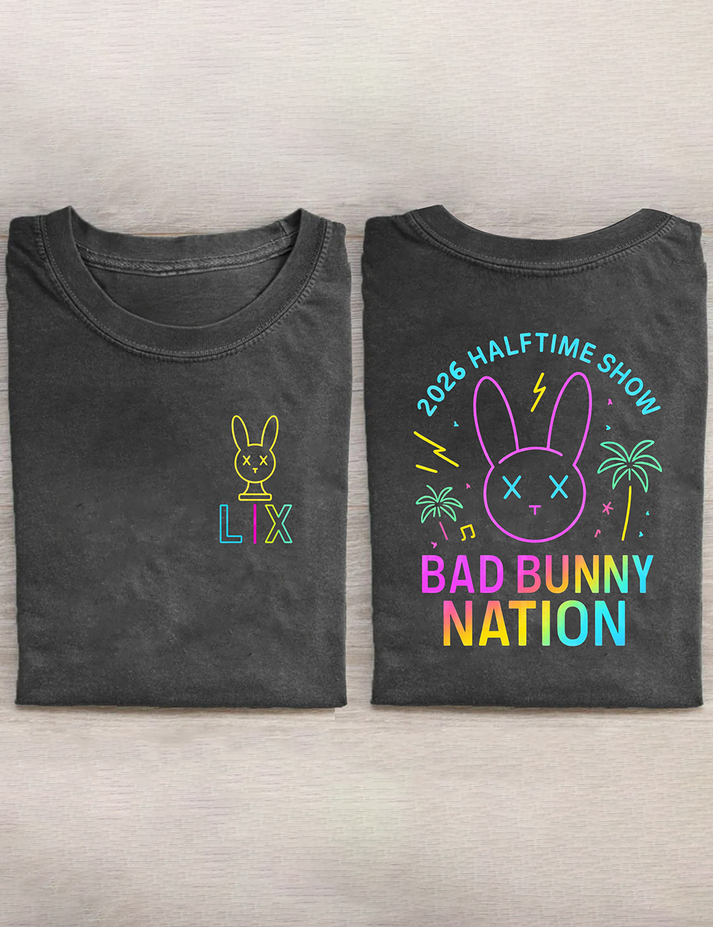 Bad Bunny Nation Neon Halftime Show T-Shirt