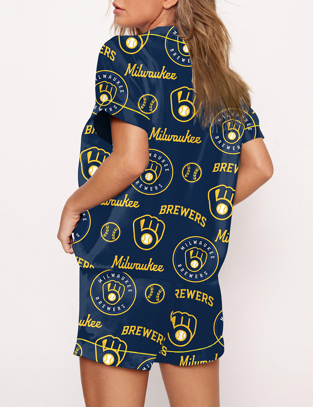 Women's Milwaukee Brewers Baseball Pajama Set