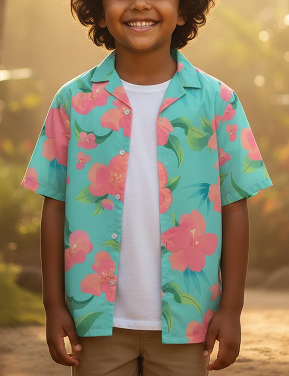 Kid's Abby Demon Hunter Cosplay Saja Hawaiian Shirt
