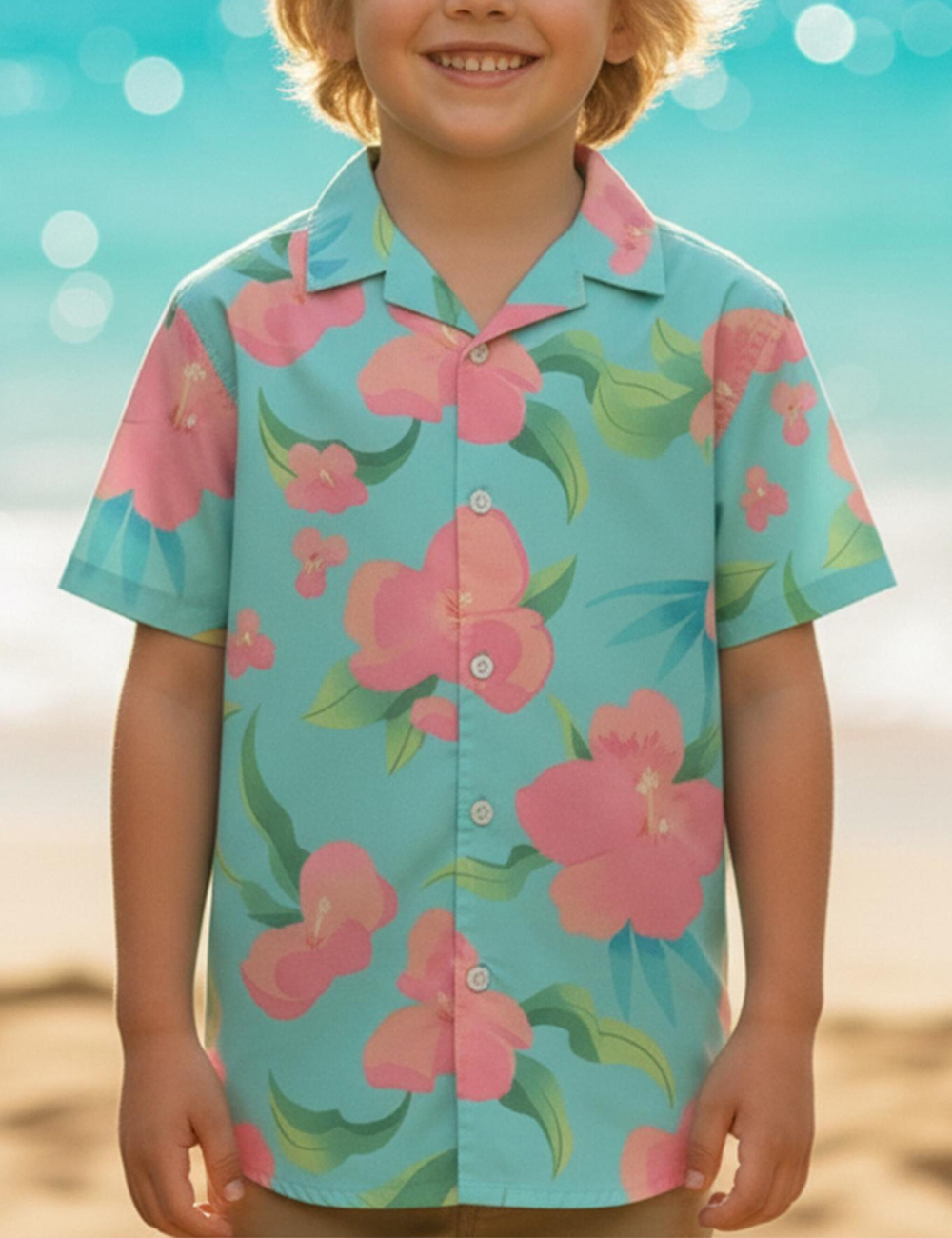 Kid's Abby Demon Hunter Cosplay Saja Hawaiian Shirt