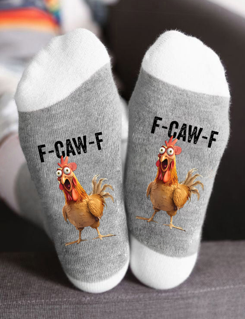 F-Caw-F Funny Sassy Raven Rooster Unisex Socks