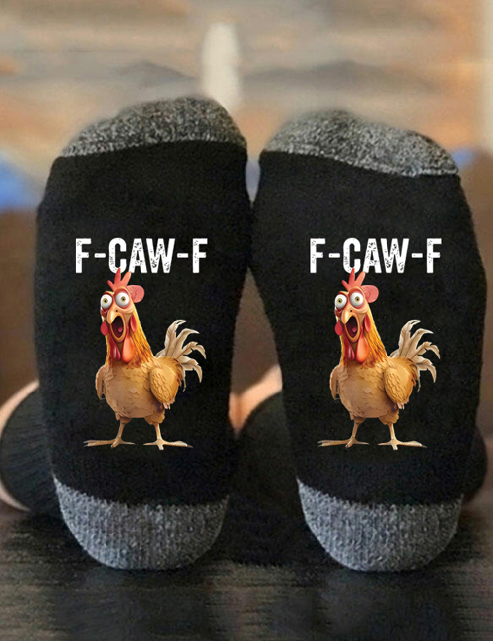 F-Caw-F Funny Sassy Raven Rooster Unisex Socks