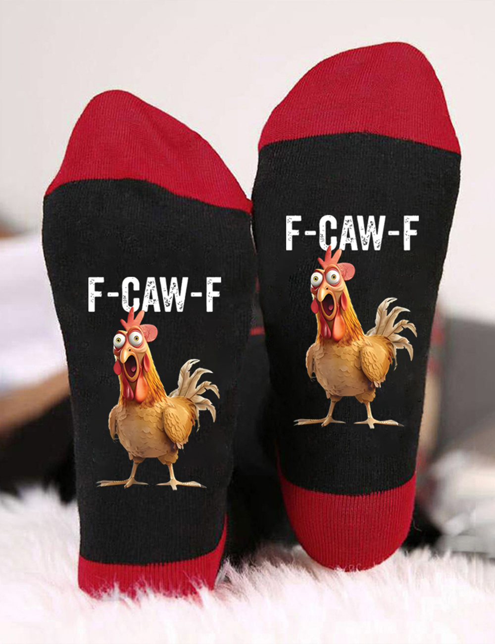 F-Caw-F Funny Sassy Raven Rooster Unisex Socks