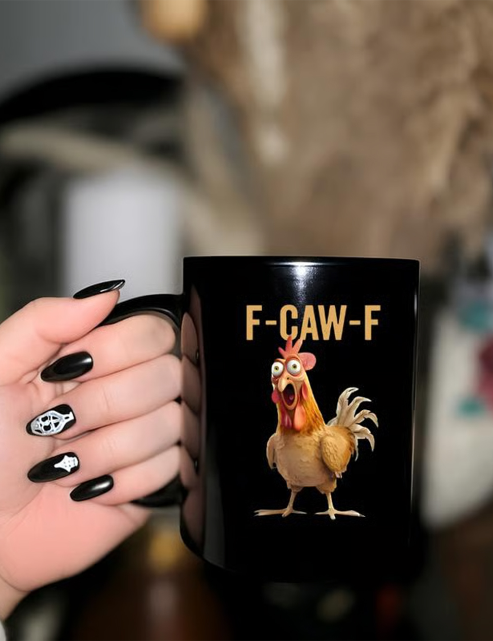 F-Caw-F Funny Sassy Raven Rooster Mug