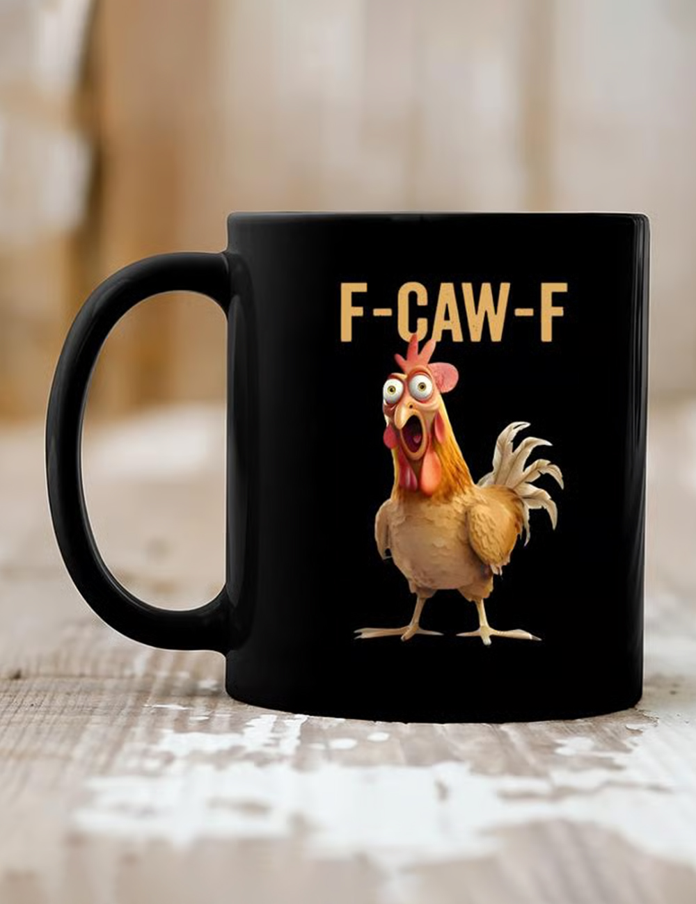 F-Caw-F Funny Sassy Raven Rooster Mug