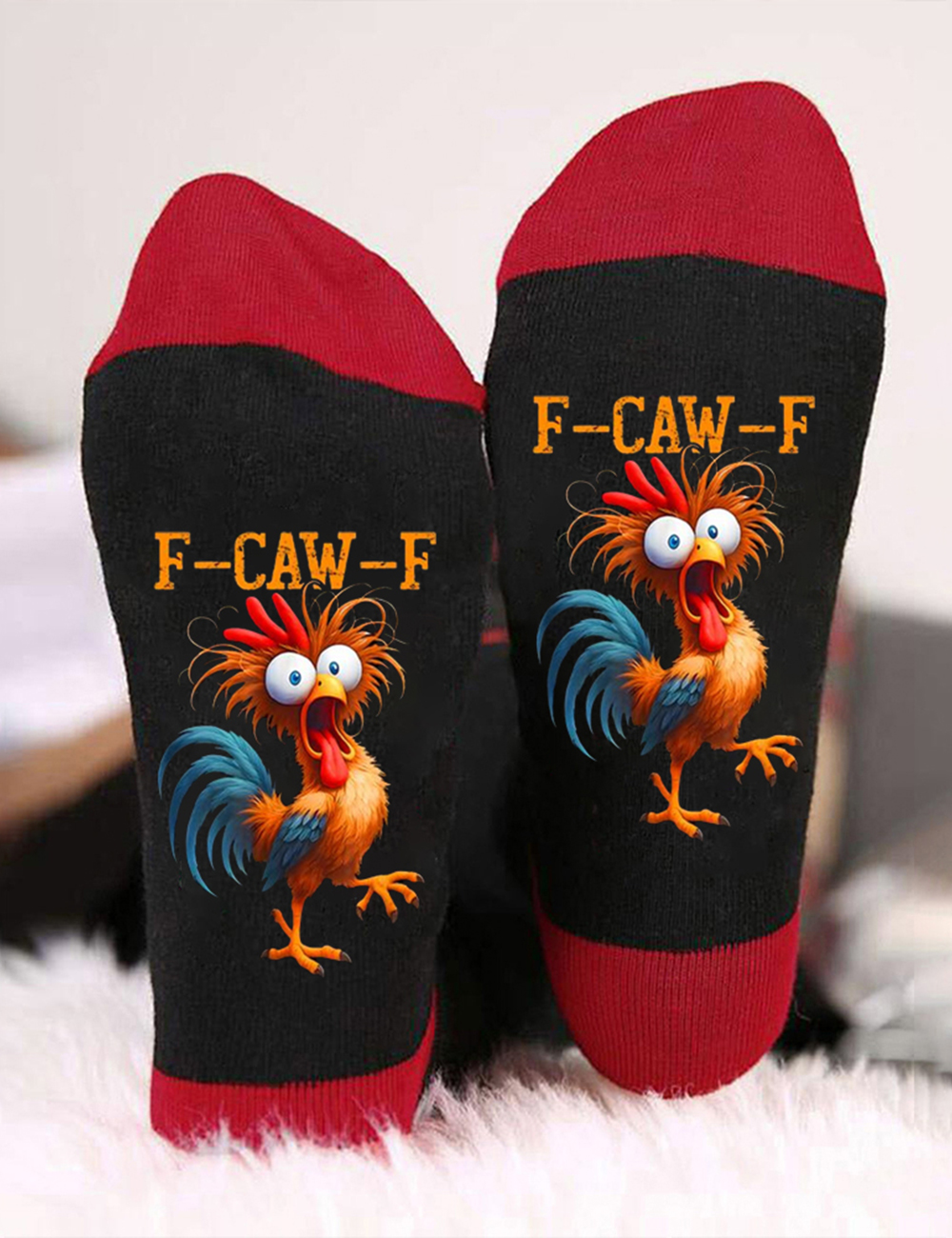 Funny F-Caw-F Chicken Humor Unisex Socks