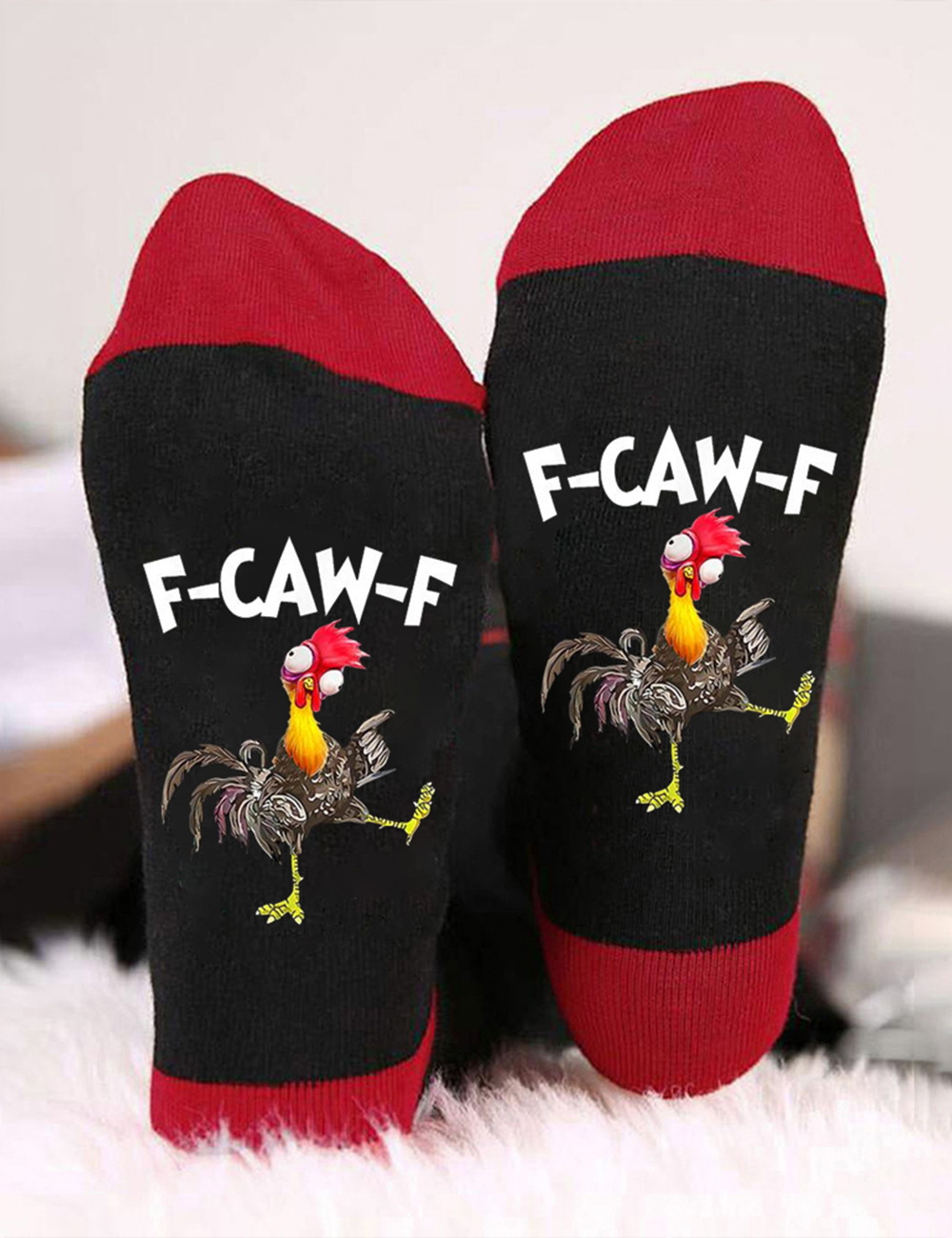 Funny F-Caw-F Chicken Humor Unisex Socks