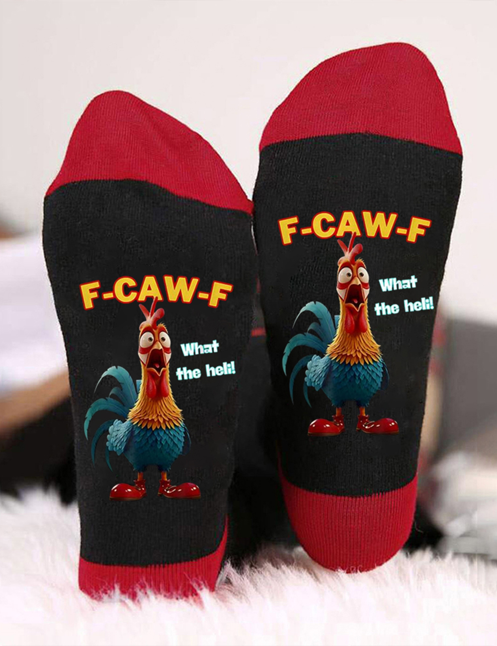 Funny F-Caw-F Chicken Humor Unisex Socks
