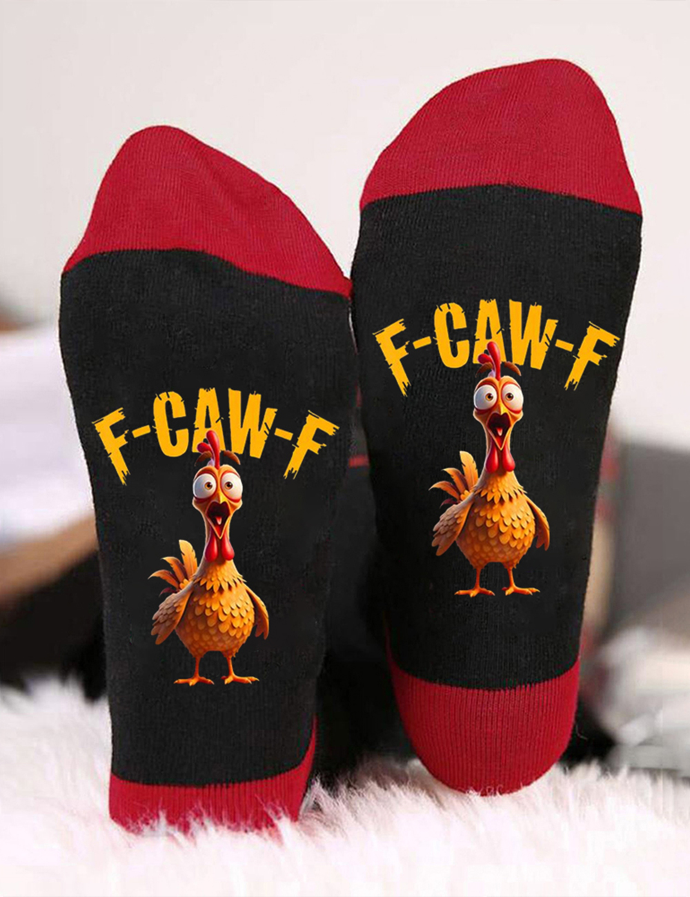 Funny F-Caw-F Chicken Humor Unisex Socks