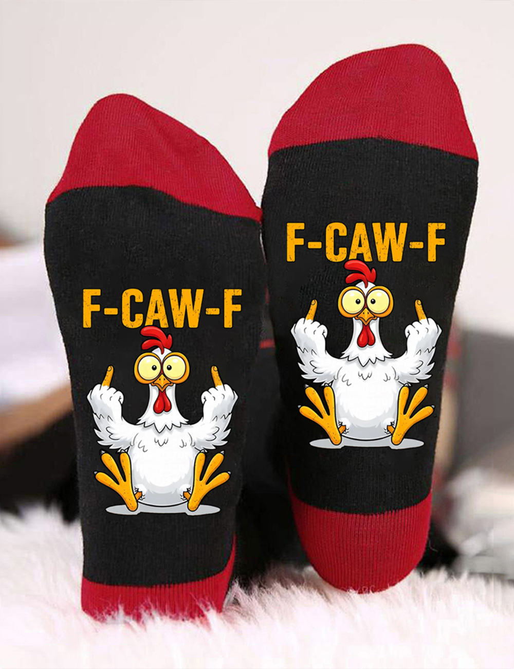 [Copy]Funny F-Caw-F Chicken Humor Unisex Socks