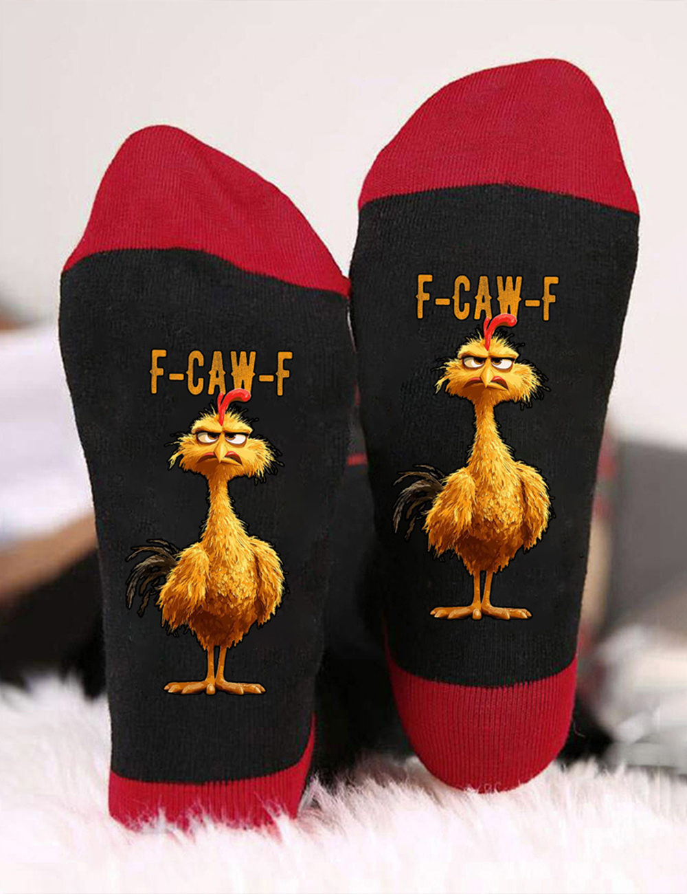 [Copy]Funny F-Caw-F Chicken Humor Unisex Socks