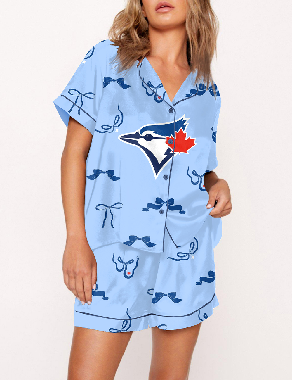 Women's Blue Jays Baseball World Series Pajama Set