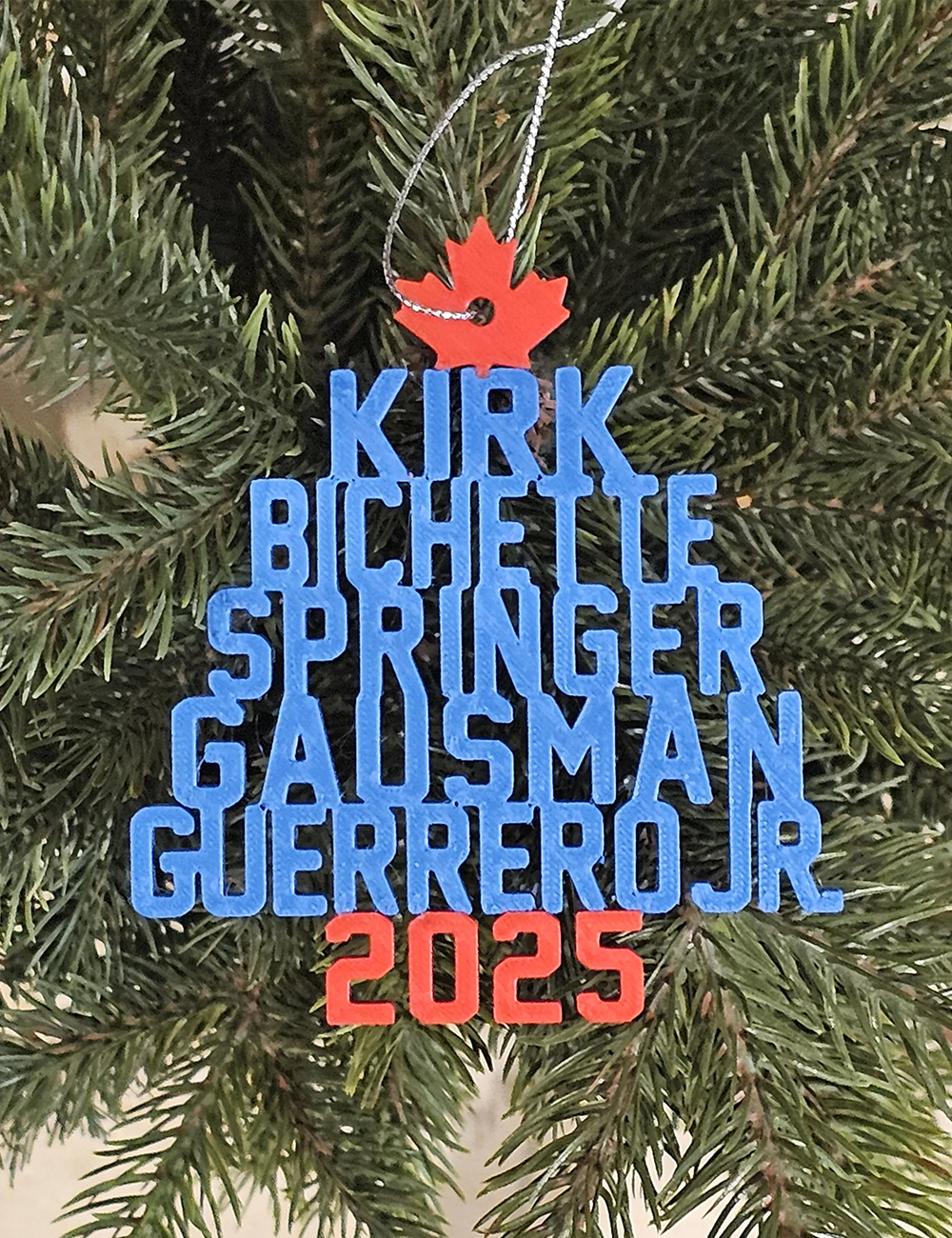 Toronto Blue Jays 2025 Ornament