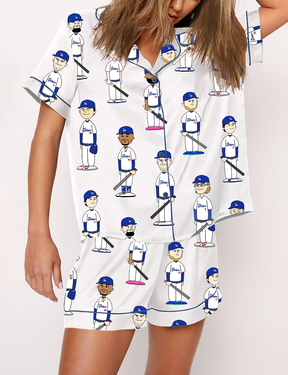 Women's Los Angeles Dodgers Baseball World Series Champions Pajama Set