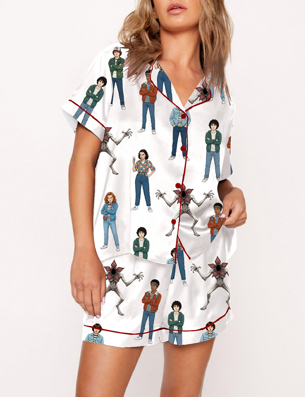 Women's Stranger Things Stanger Characters Pajama Set