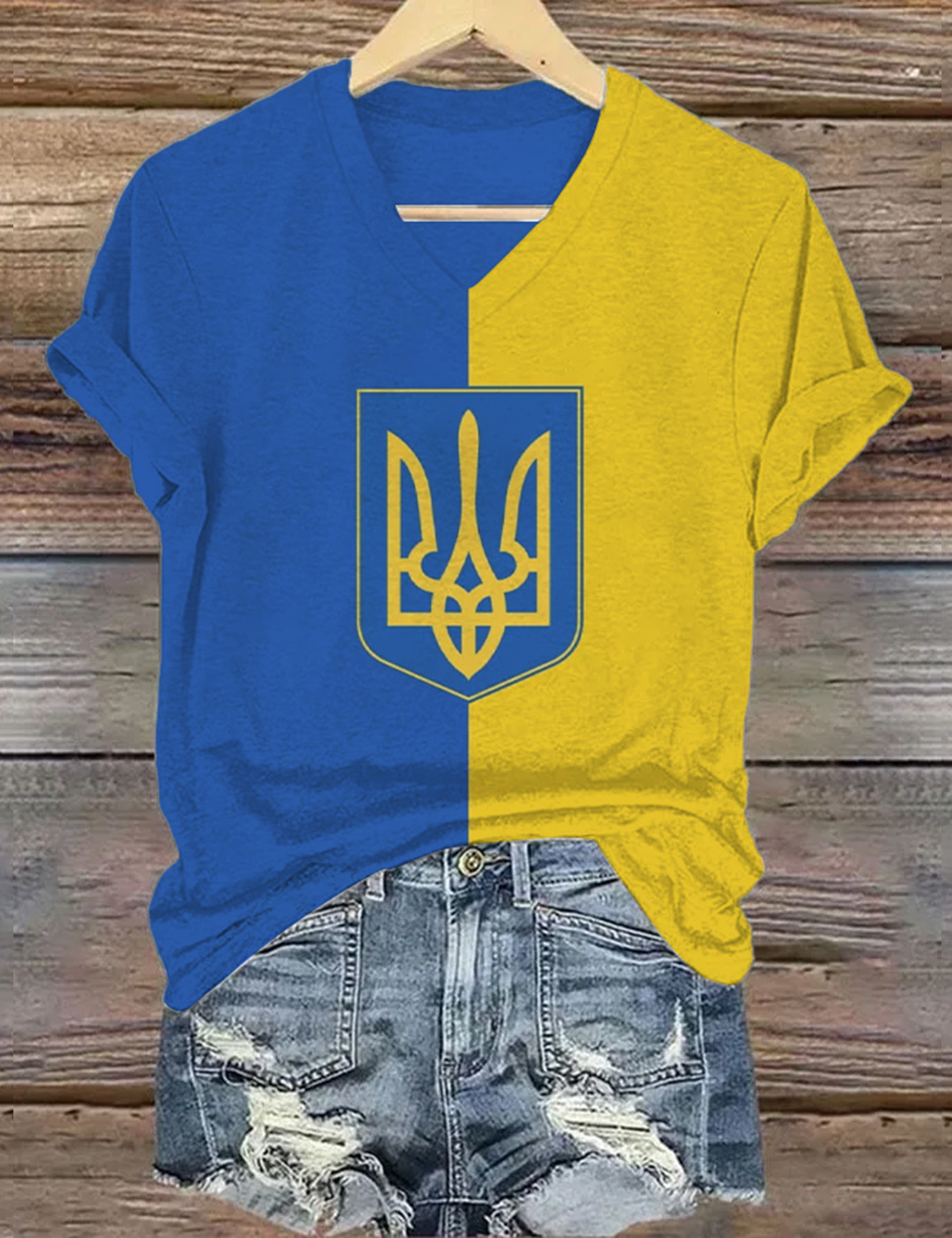 Women's We Stand with Ukraine Print T-Shirt