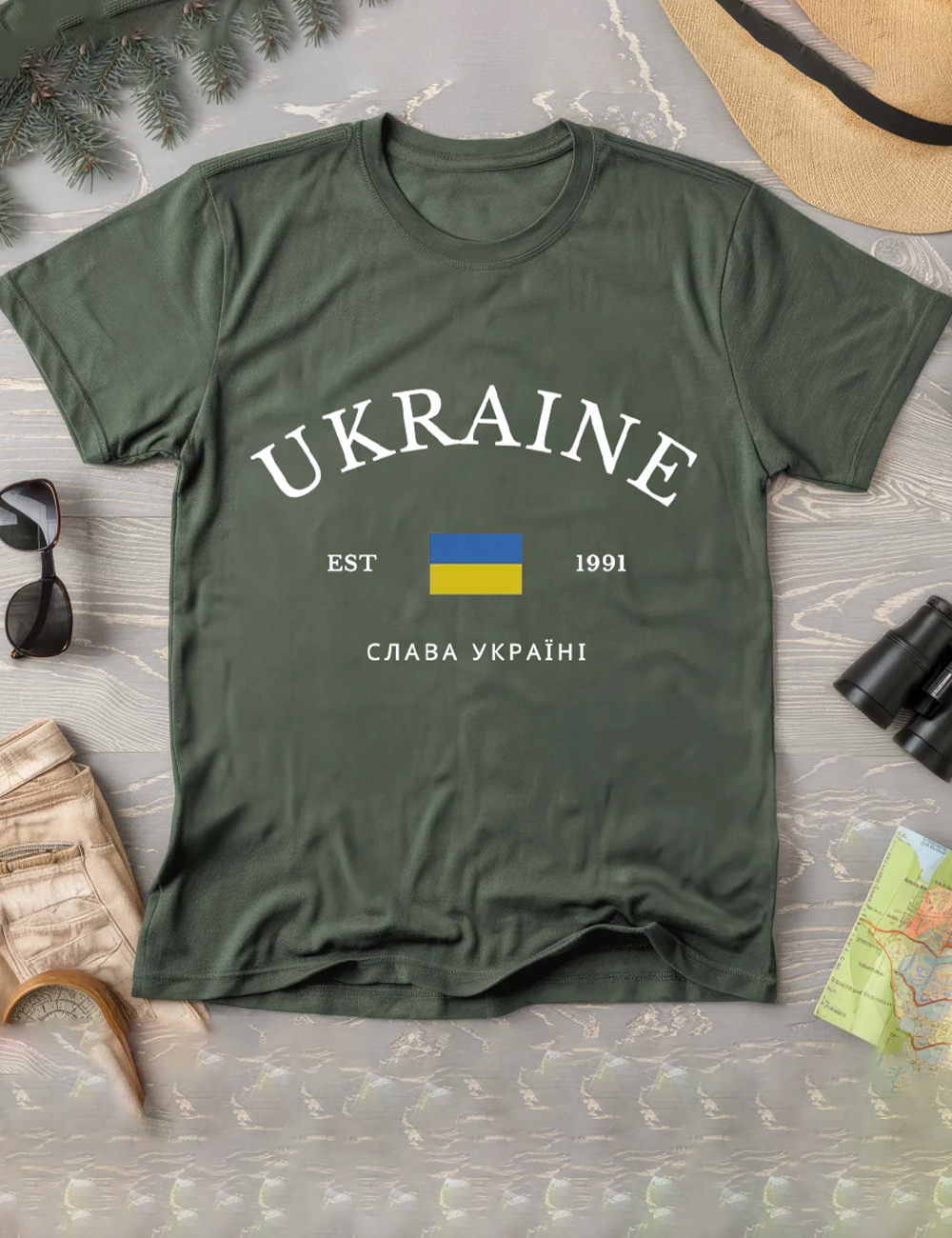 Ukraine Stop UKR War Print T-Shirt