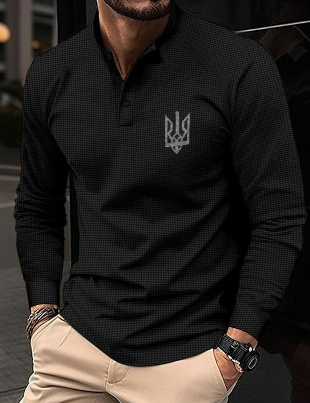 Men's Support Ukraine Polo Shirt