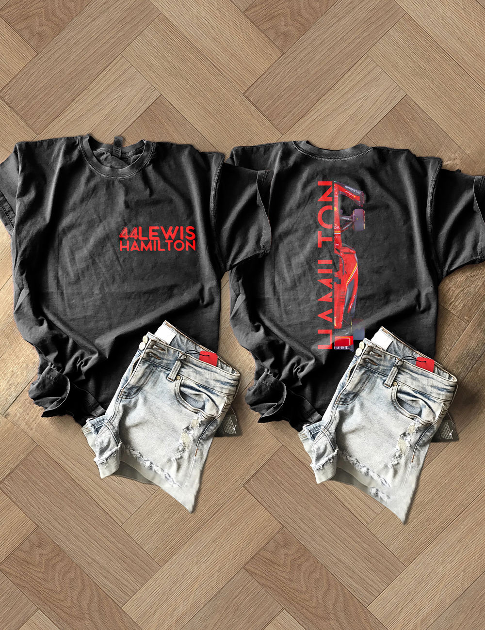 F1 Lewis Hamilton Ferrari 44 Unisex Formula One T-Shirt