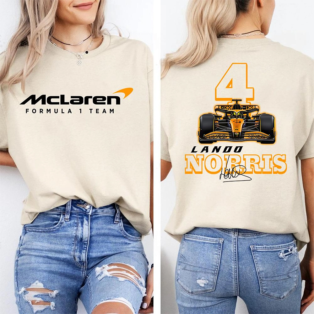 Lando Norris Formula One 2025 F1 Graphic T Shirt