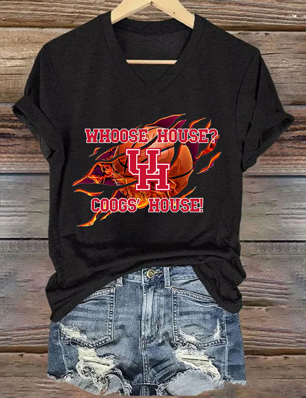 Coogs' House University Of Houston Basketball T-Shirt 