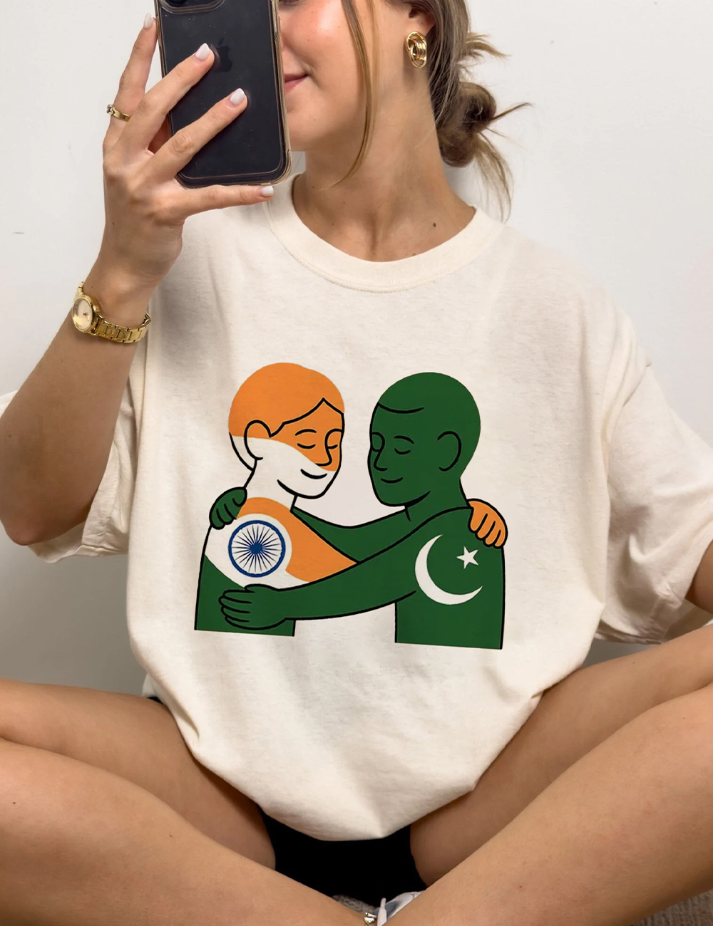 India Pakistan Peace Anti War T-Shirt