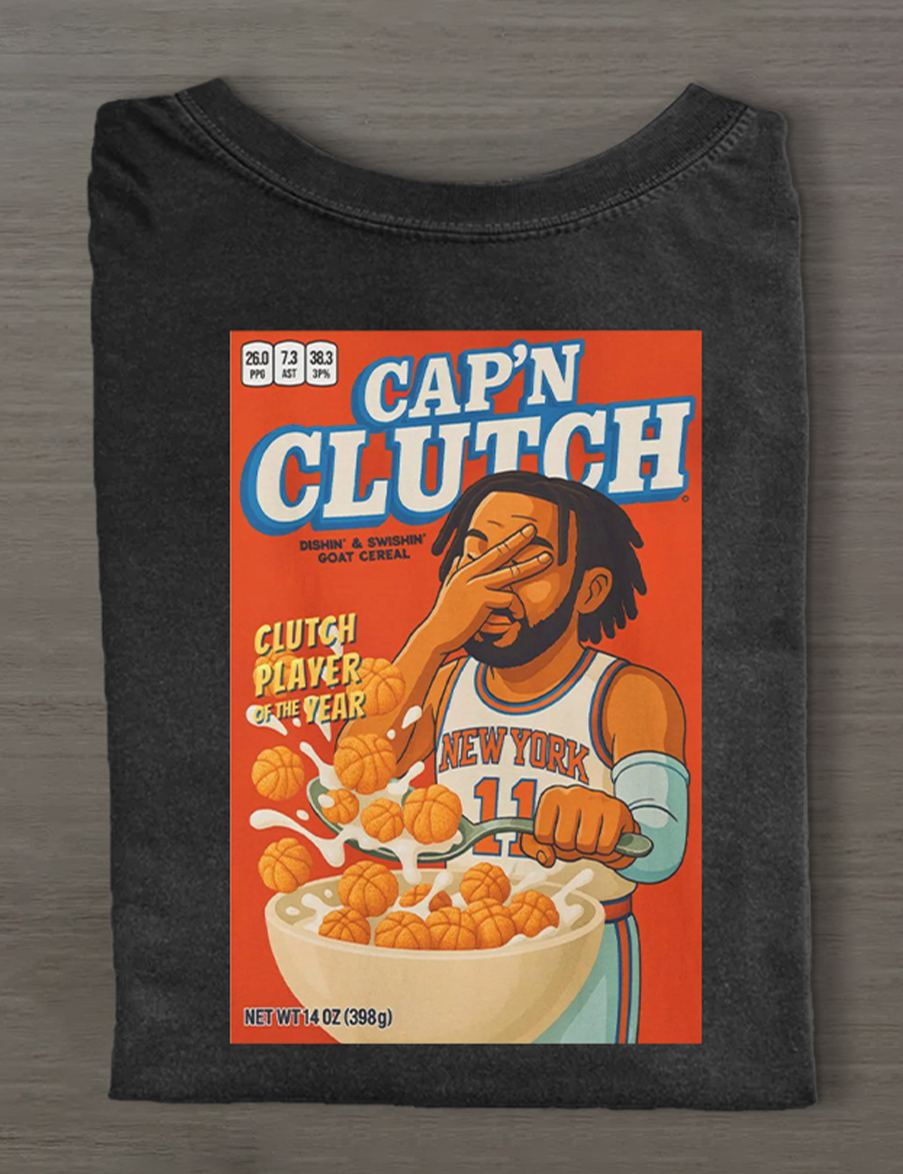 Captain Cap’n Clutch Jalen Brunson Knicks T-Shirt