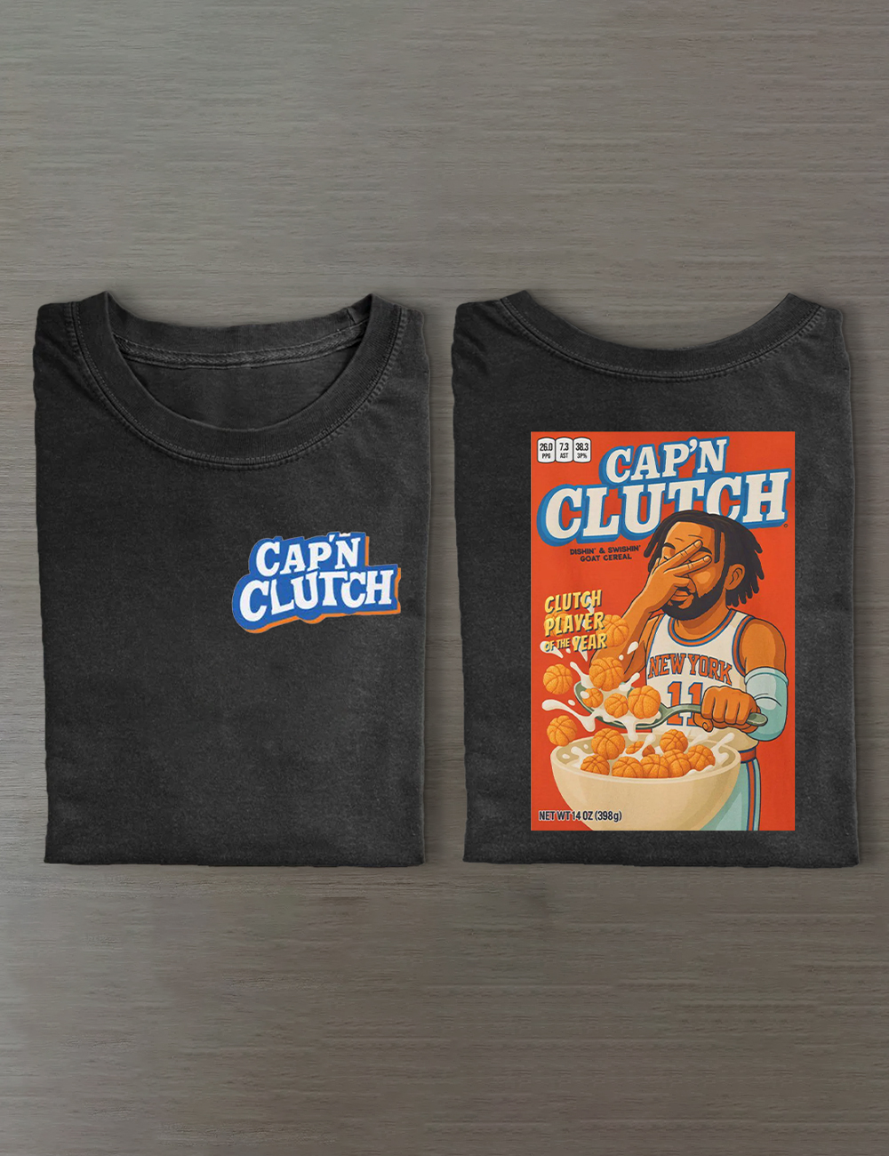 Captain Cap’n Clutch Jalen Brunson Knicks T-Shirt