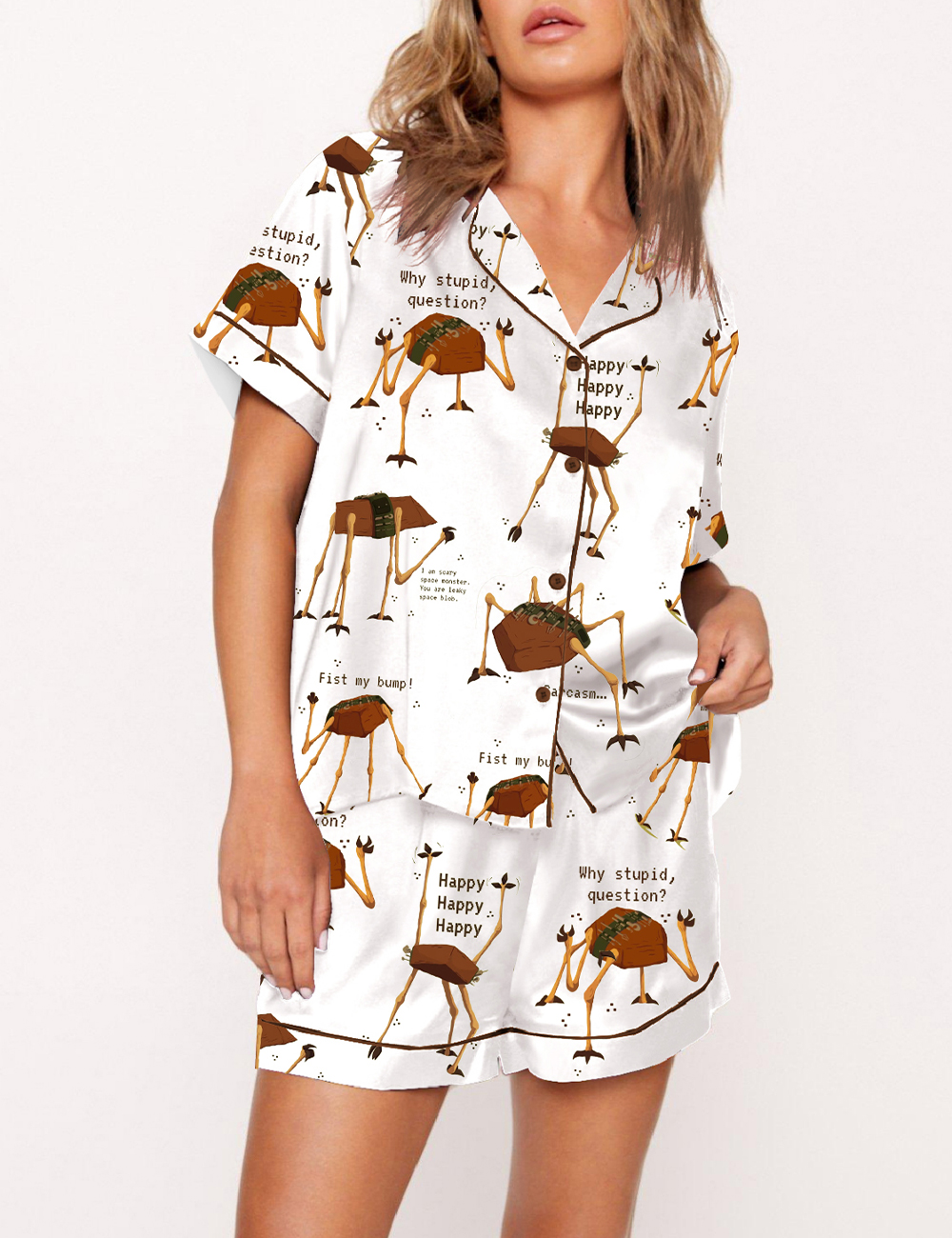 Women's Project Hail Mary Inspired Sci-fi Andy Weir Book Print Pajama Set