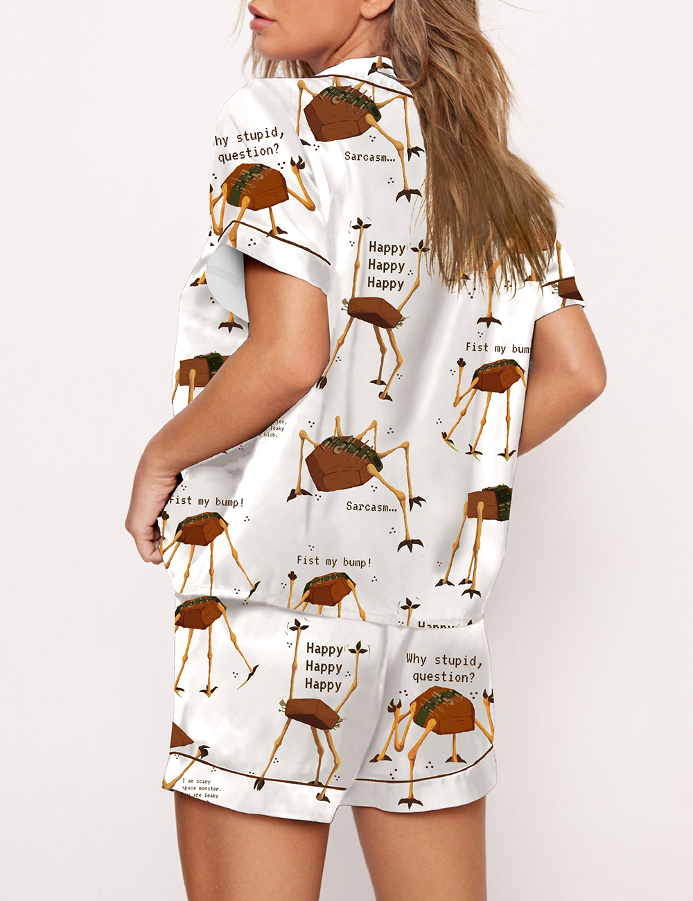 Women's Project Hail Mary Inspired Sci-fi Andy Weir Book Print Pajama Set