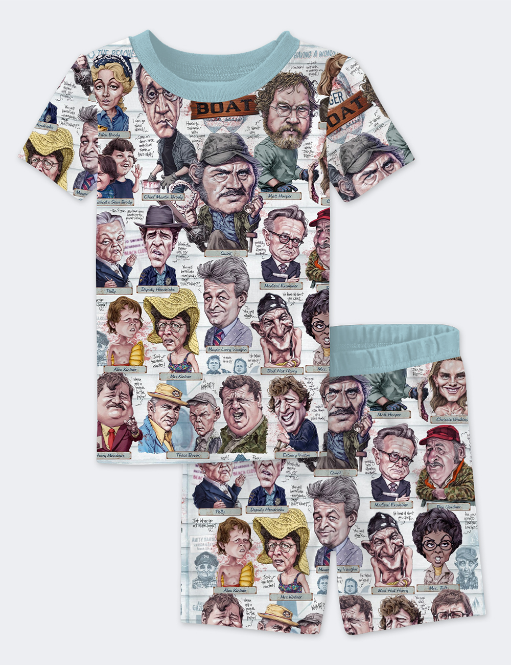 Kid's JAWS Townsfolk Of Amity Island Pajama Set