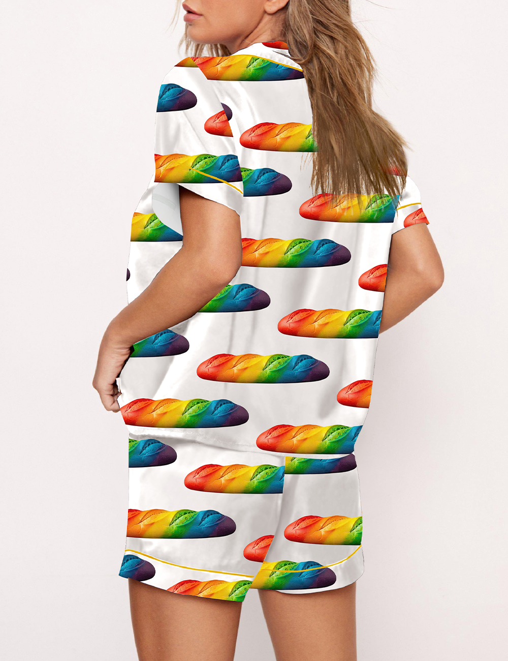 Women's Baguette Pride LGBT Faguette FDT Print Pajama Set