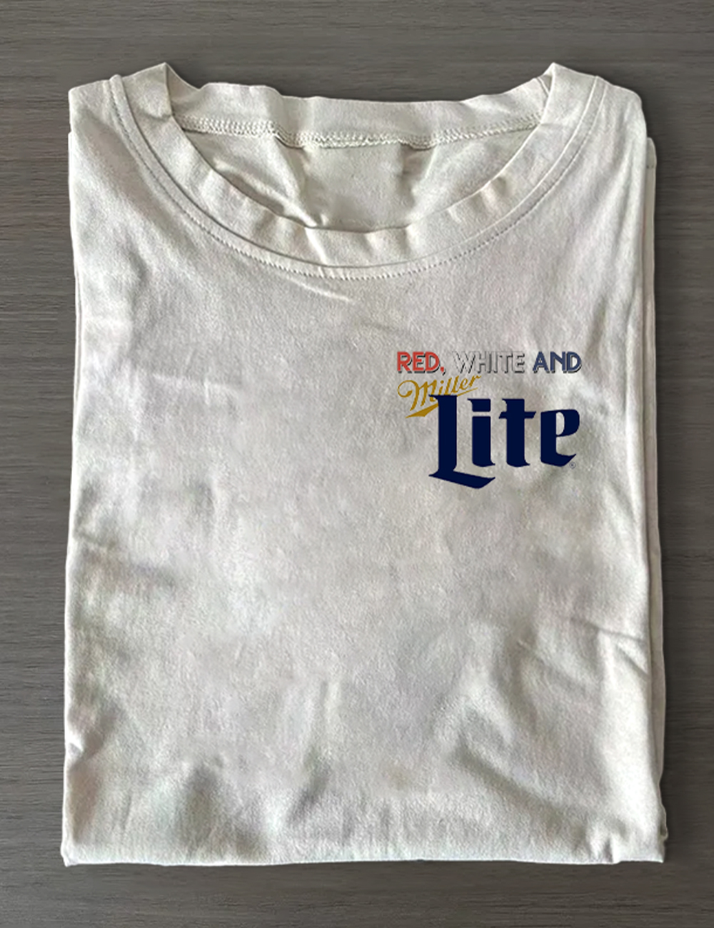 Red White And Miller Lite 4th Of July T-Shirt