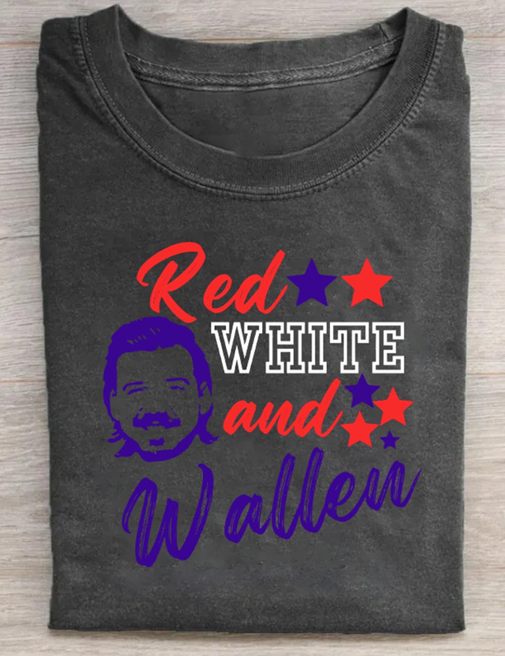 Red White And Wallen Country Music 2025 Tour Concert T-Shirt