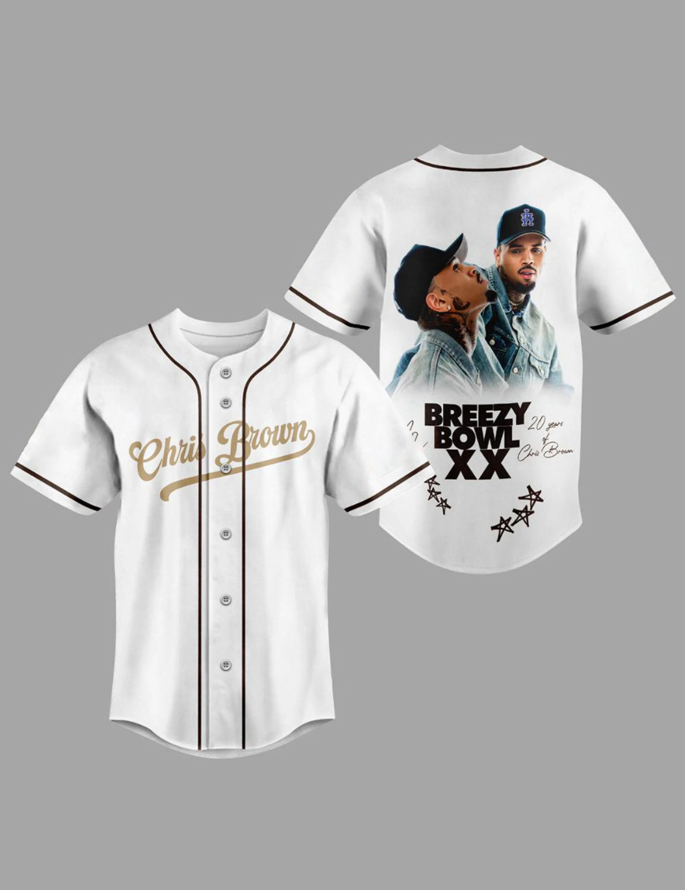 Chris Brown Breezy Bowl Baseball Jersey