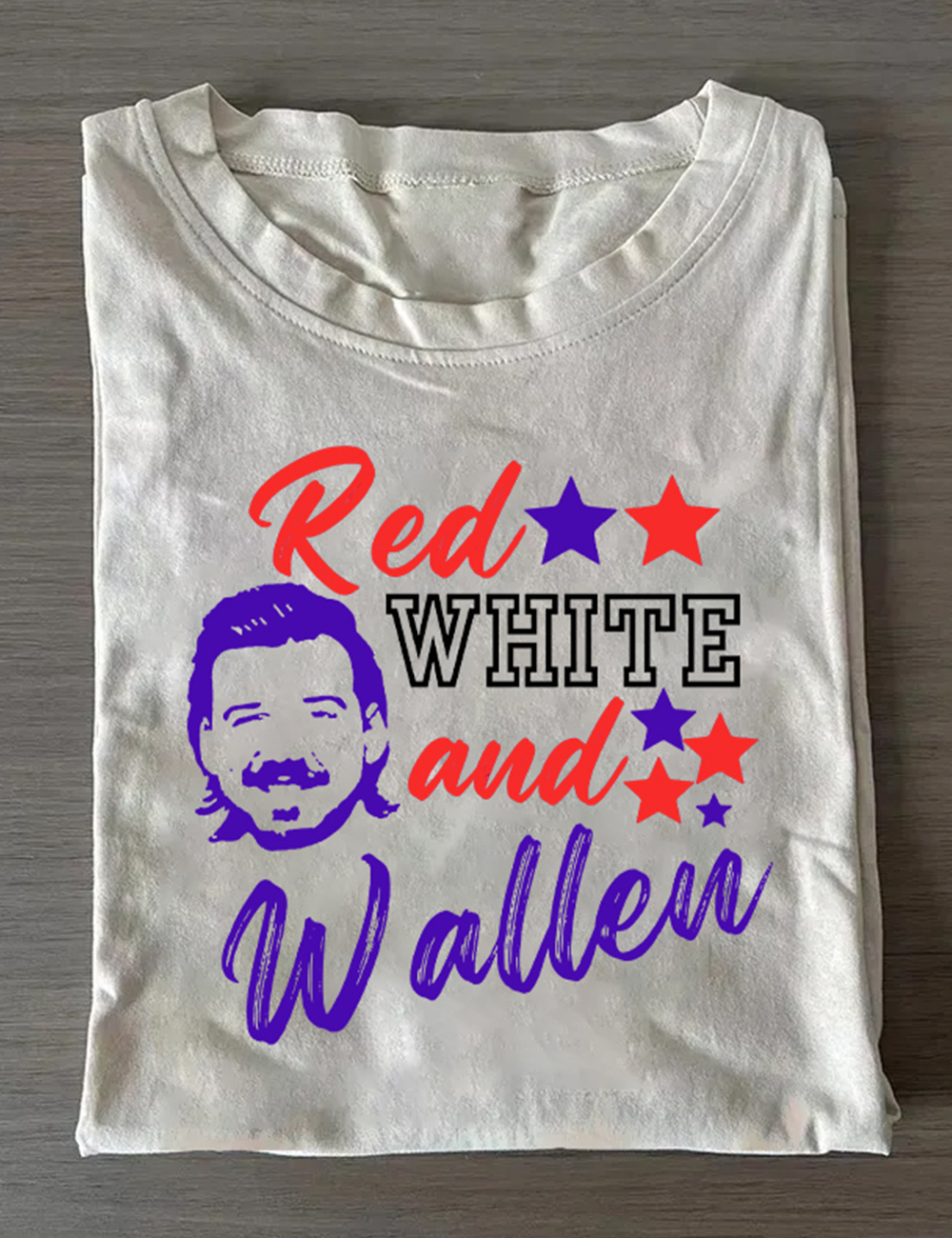 Red White And Wallen Country Music 2025 Tour Concert T-Shirt