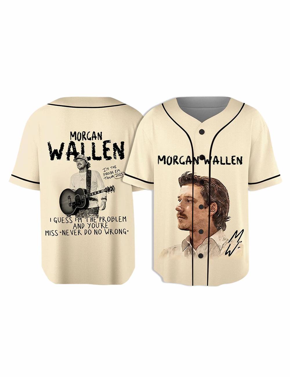 I’m The Problem Wallen Concert 2025 Music Baseball Jersey