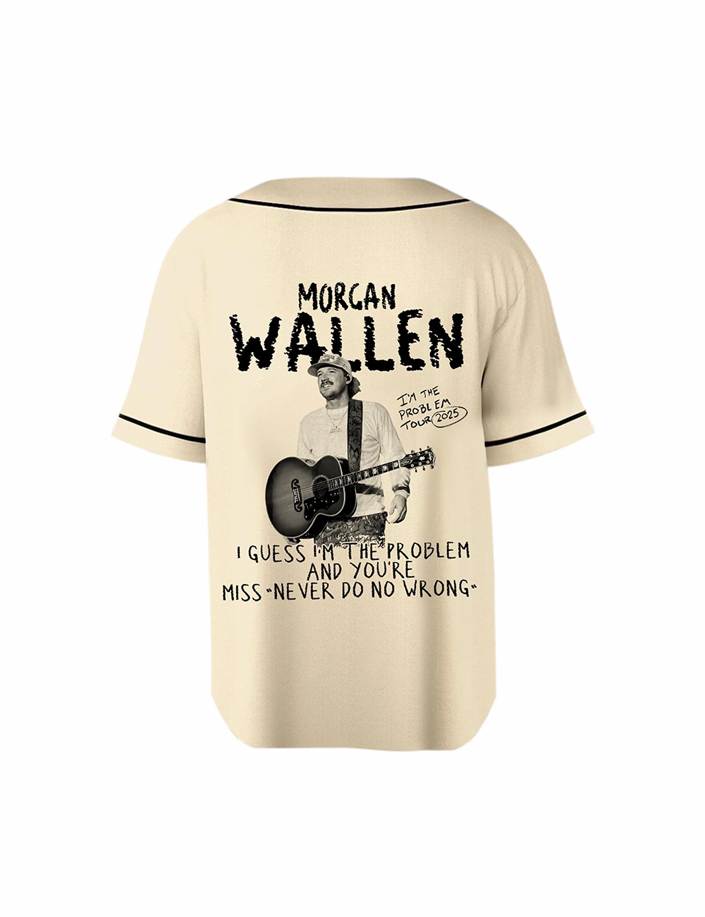 I’m The Problem Wallen Concert 2025 Music Baseball Jersey
