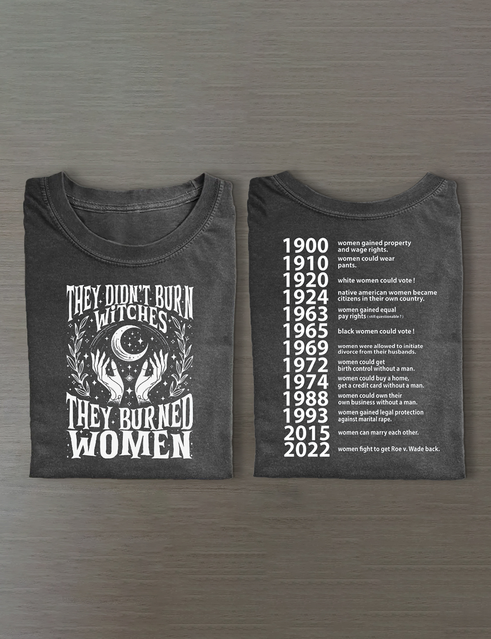 They Didn’t Burn Witches They Burned Women T-Shirt