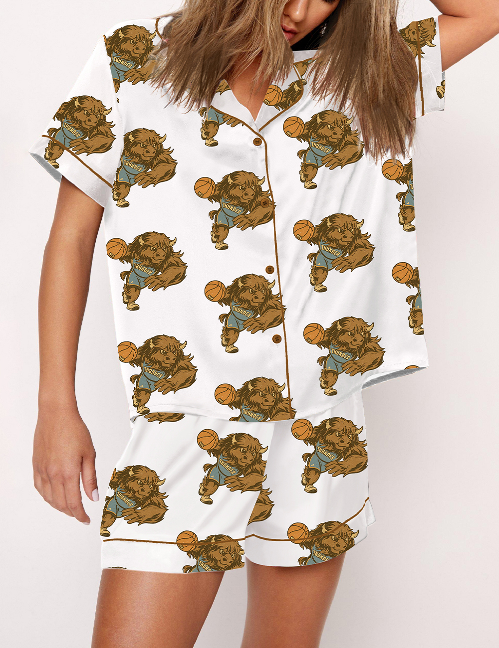 Women's Oklahoma City Thunder Bison 2025 Champions Pajama Set