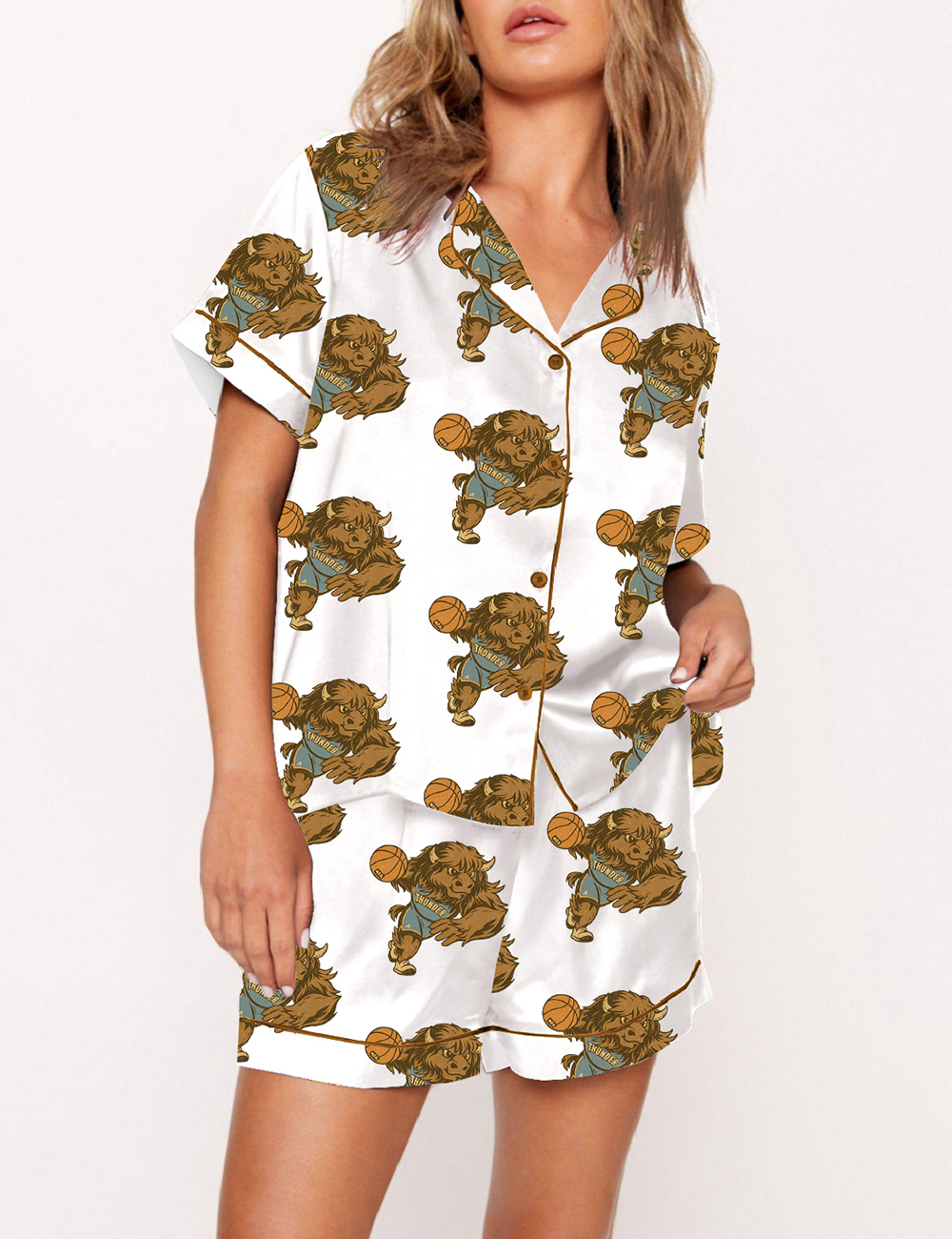 Women's Oklahoma City Thunder Bison 2025 Champions Pajama Set