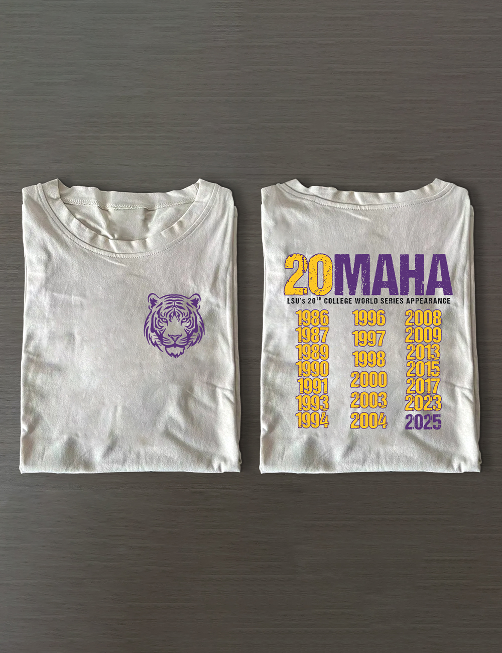 Lsu Tigers Baseball 20th Omaha Geauxmaha 2025 T-Shirt