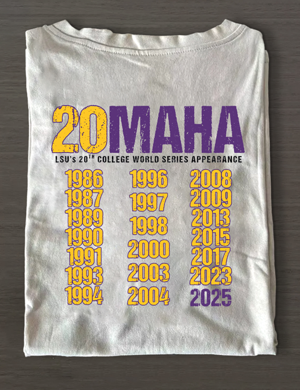Lsu Tigers Baseball 20th Omaha Geauxmaha 2025 T-Shirt
