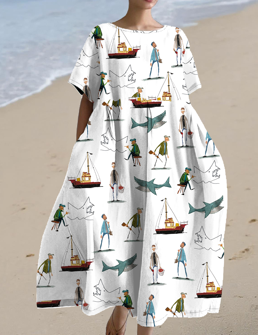 JAWS Film Maxi Dress