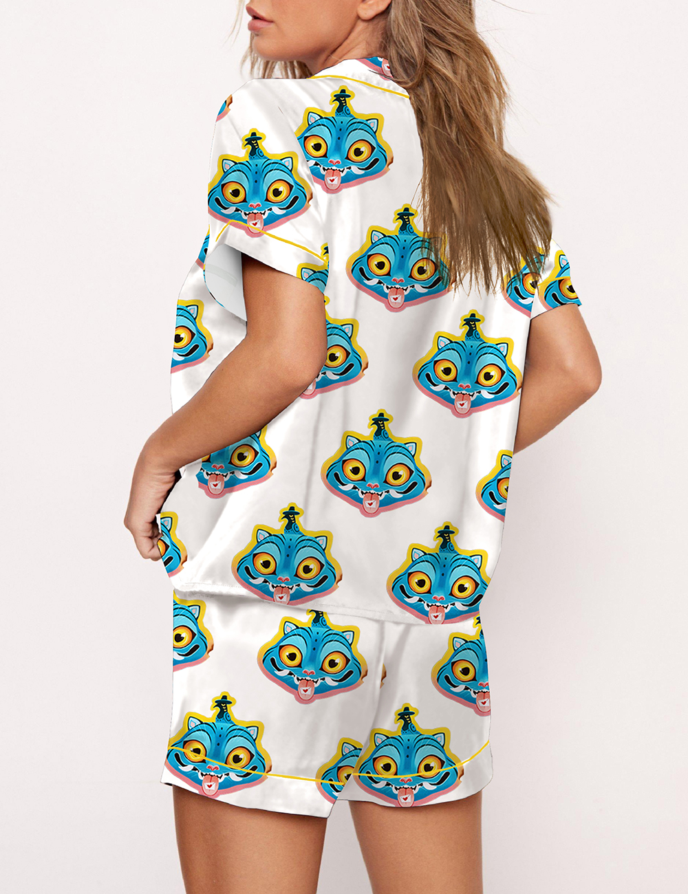 Women's Kpop Demon Hunters Derpy The Cat Pajama Set