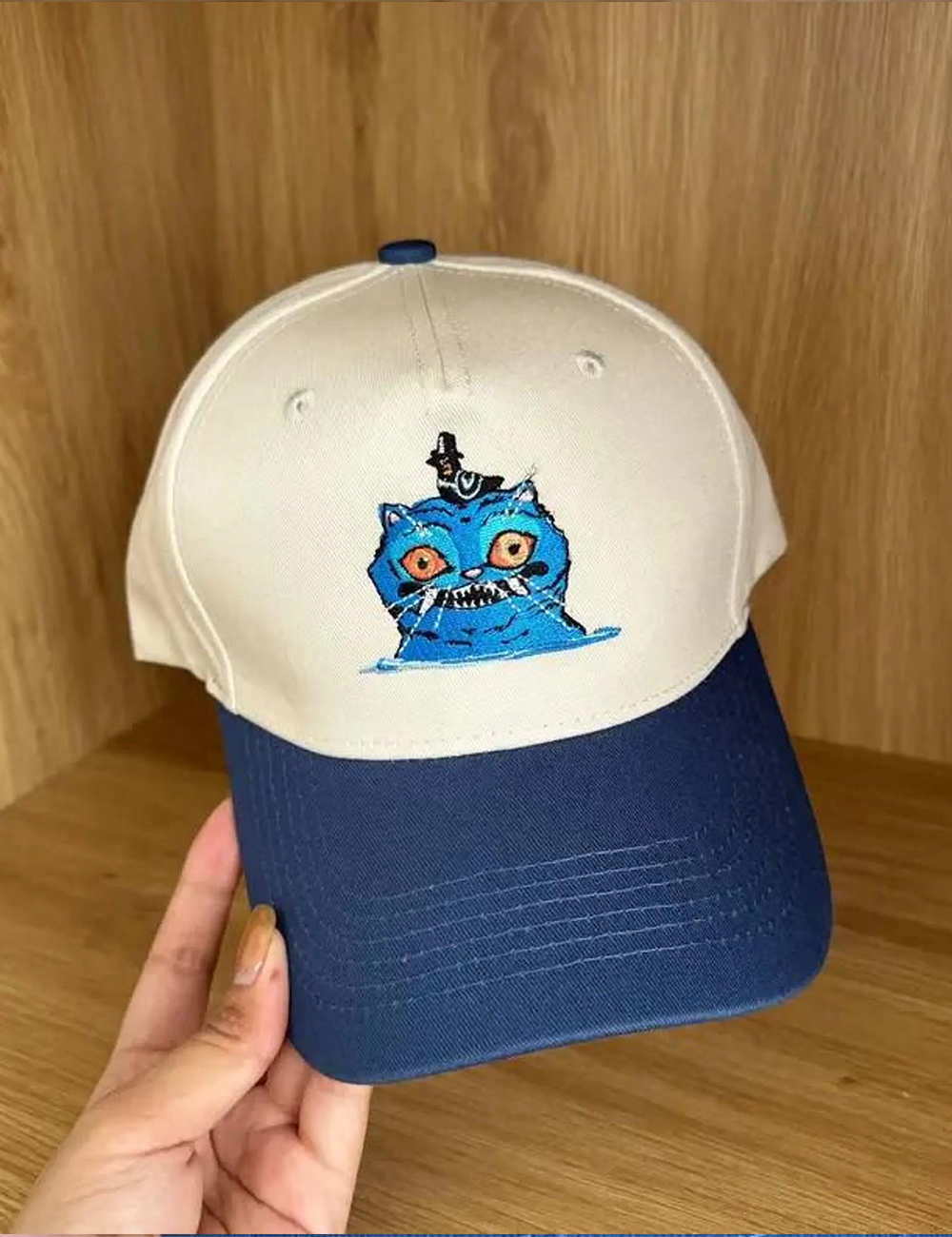 Kpop Demon Hunters Embroidered Tiger Trucker Hat