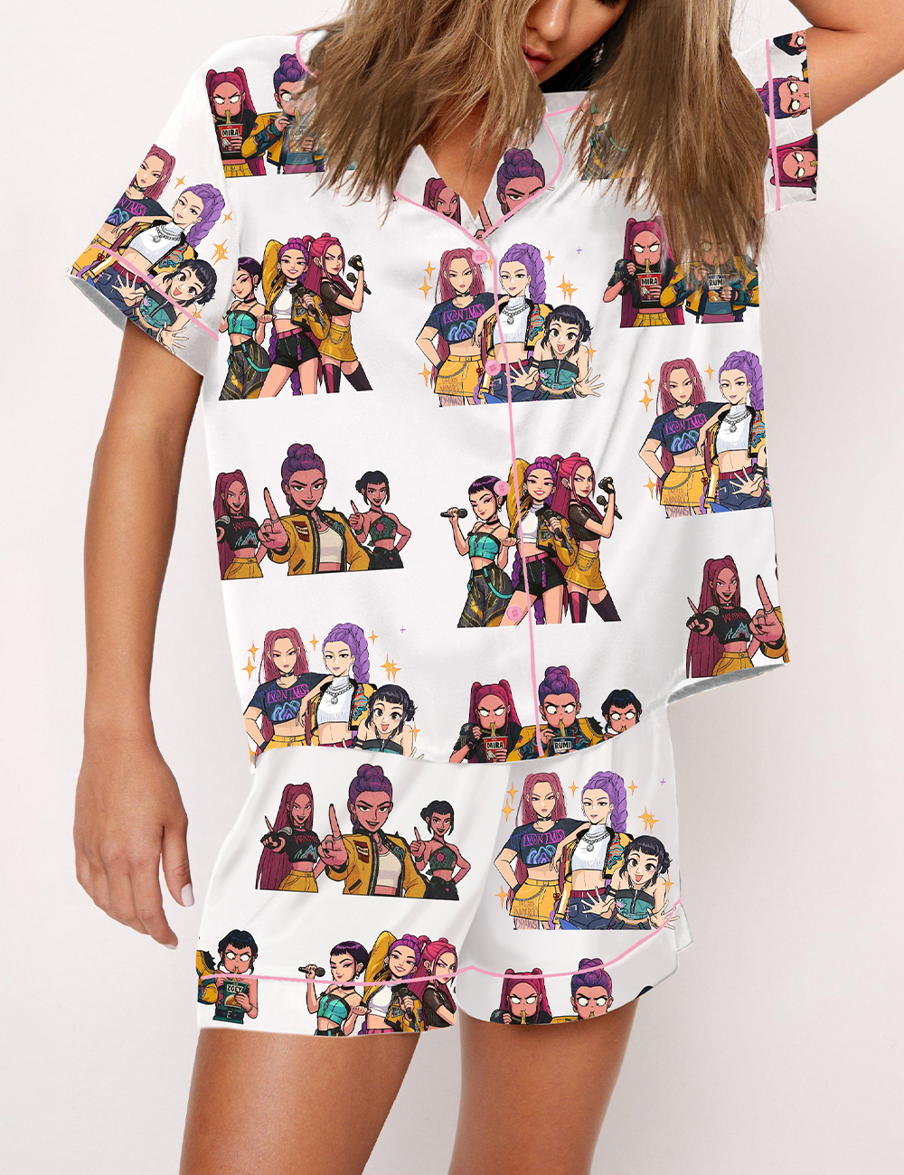 Women's Kpop Demon Hunters Huntrix Pajama Set