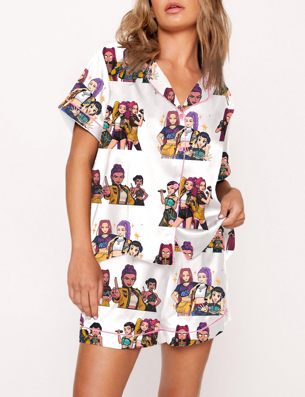 Women's Kpop Demon Hunters Huntrix Pajama Set