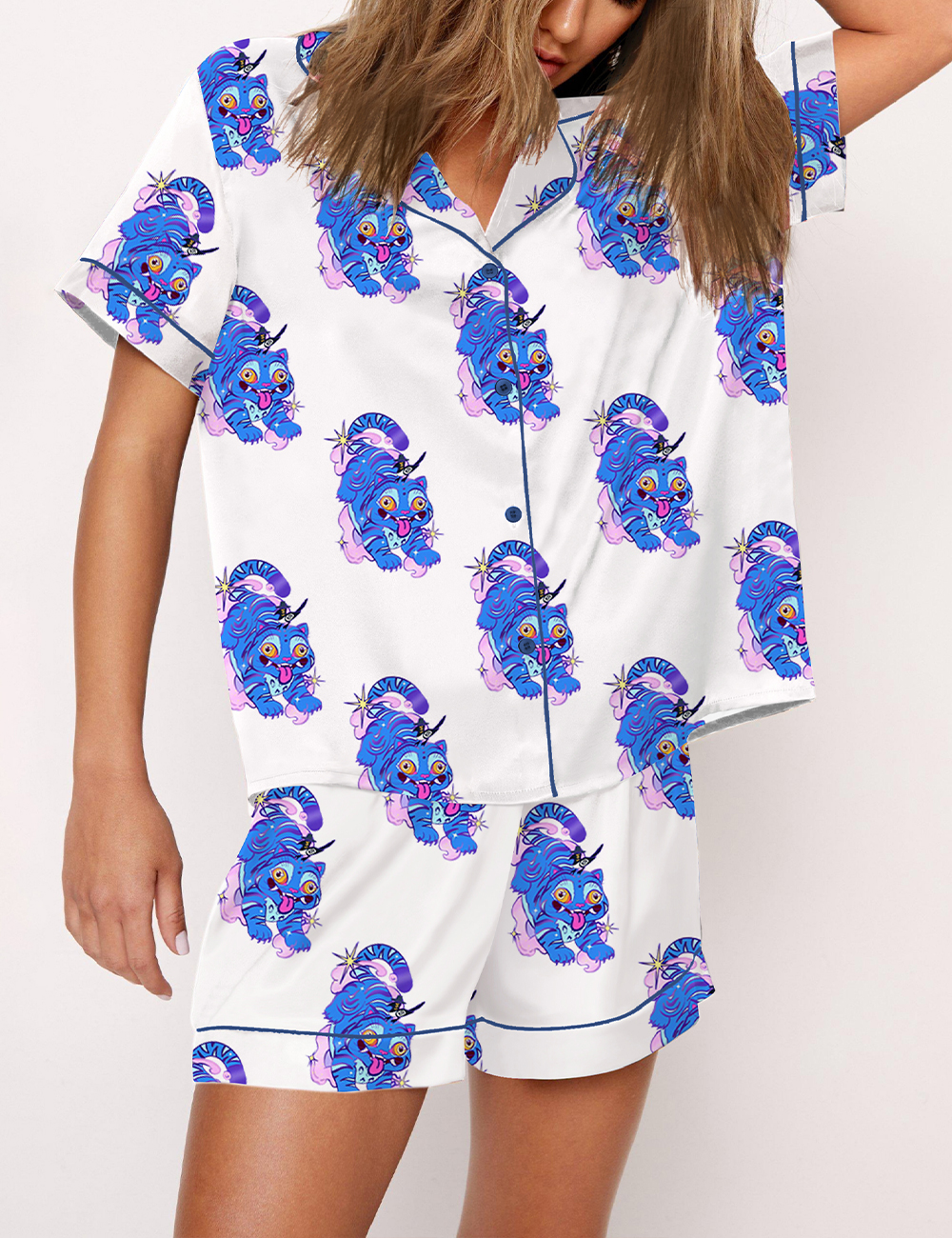 Women's Kpop Demon Hunters Demon Tiger Pajama Set